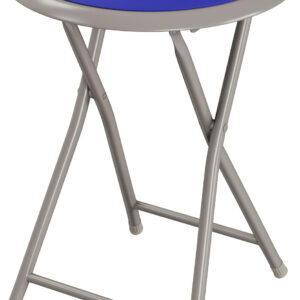 6887d72532e76bd3ad24527cca428481787542fa83e7f12d8eb62.jpg Folding Stool - Backless 18-Inch Stool with 225lb Capacity for Kitchen or Rec Room - Portable Indoor Counter Bar Stools by Lavish Home (Black)