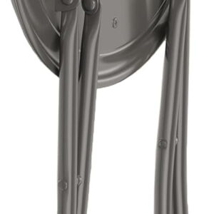 6887d7272e433e3d51ce359b9d086e9d3901e351a97beede062c8.jpg Folding Stool - Backless 18-Inch Stool with 225lb Capacity for Kitchen or Rec Room - Portable Indoor Counter Bar Stools by Lavish Home (Black)