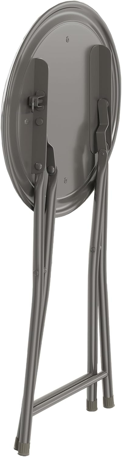 6887d7272e433e3d51ce359b9d086e9d3901e351a97beede062c8.jpg Folding Stool - Backless 18-Inch Stool with 225lb Capacity for Kitchen or Rec Room - Portable Indoor Counter Bar Stools by Lavish Home (Black)