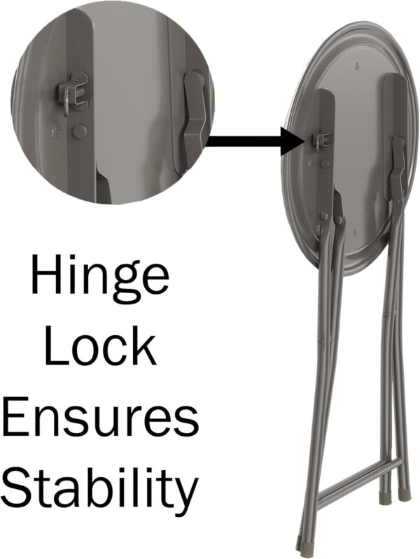 6887d72e7562658681f33a7e7863ad3f2509e3e1e5b0c2e5632df.jpg Folding Stool - Backless 18-Inch Stool with 225lb Capacity for Kitchen or Rec Room - Portable Indoor Counter Bar Stools by Lavish Home (Black)