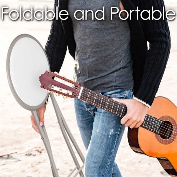 6887d7305b34ed689bf70ba0ca7738cac8cd19f60f4a8d0b99f83.jpg Folding Stool - Backless 18-Inch Stool with 225lb Capacity for Kitchen or Rec Room - Portable Indoor Counter Bar Stools by Lavish Home (Black)