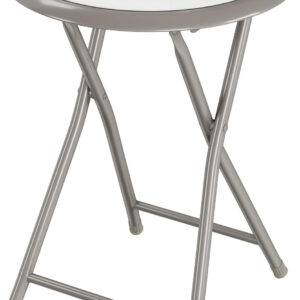 6887d74ee13cedeb5fc9da0ed1af8f57b5eeaf0ffe230ee922da5.jpg Folding Stool - Backless 18-Inch Stool with 225lb Capacity for Kitchen or Rec Room - Portable Indoor Counter Bar Stools by Lavish Home (Black)