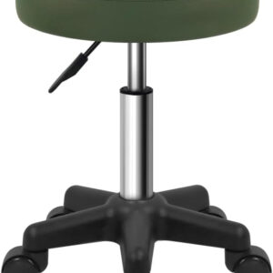 6887d79bf3bfdbe47a5f06d51567834be7bc5e3e31a0880e14c09.jpg FURWOO Round Rolling Stool Height Adjustable Stool with Wheels for Spa Salon Massage Black