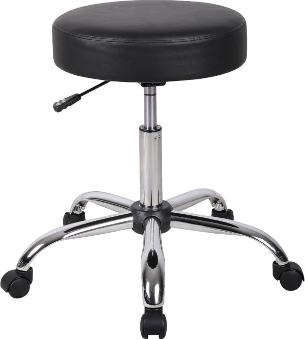 Boss Office Products Be Well Medical Spa Stool in Black