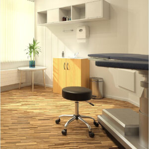 Boss Office Products Be Well Medical Spa Stool in Black