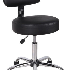 Boss Office Products Be Well Medical Spa Stool in Black