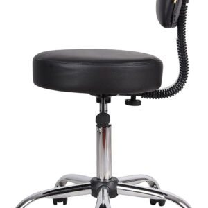 Boss Office Products Be Well Medical Spa Stool in Black