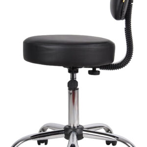 Boss Office Products Be Well Medical Spa Stool in Black