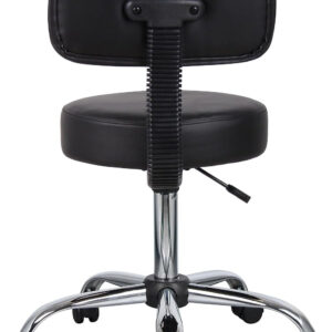 Boss Office Products Be Well Medical Spa Stool in Black