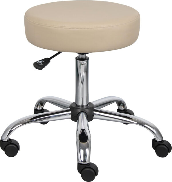 Boss Office Products Be Well Medical Spa Stool in Black