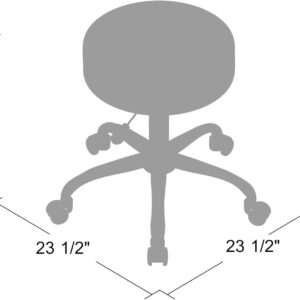 Boss Office Products Be Well Medical Spa Stool in Black
