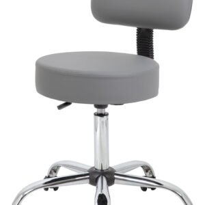 Boss Office Products Be Well Medical Spa Stool in Black
