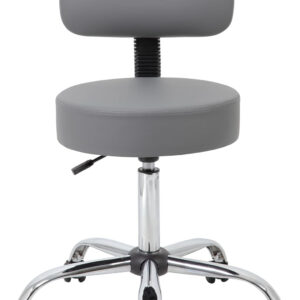 Boss Office Products Be Well Medical Spa Stool in Black