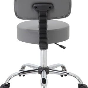 Boss Office Products Be Well Medical Spa Stool in Black