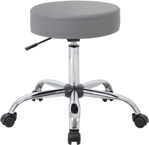 Boss Office Products Be Well Medical Spa Stool in Black