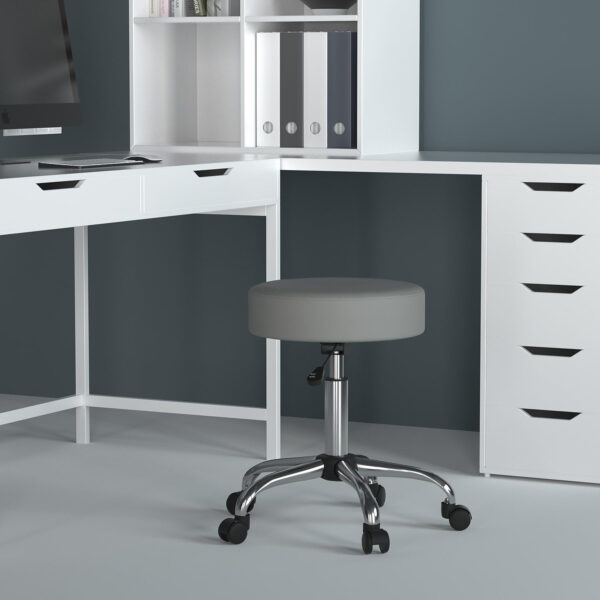 Boss Office Products Be Well Medical Spa Stool in Black