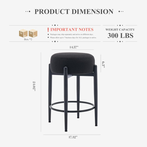 COLAMY Bar Stools Set of 2, Modern Swivel Bar Chairs, Adjustable Faux Leather Upholstered Barstools Counter Height with High Backrest for Bar, Kitchen Island, Dining Room, Black