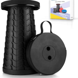 6887db3e0d10971b4ea410d1b7567efd842ba28408cab17e8f33d.jpg Boreeman Upgraded Folding Stool Lightweight Yet More Sturdy with Load Capacity 400lbs Portable Collapsible Stool for Camping Fishing Hiking BBQ (Black)