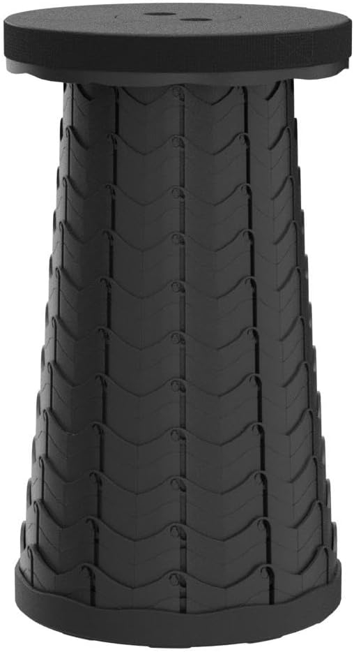 6887db42db57a280028a2d7d8f92c2fb1f8a1da1a8df4f342e18e.jpg Boreeman Upgraded Folding Stool Lightweight Yet More Sturdy with Load Capacity 400lbs Portable Collapsible Stool for Camping Fishing Hiking BBQ (Black)