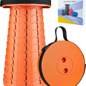 6887db63abe2389779ea25cfbb69e76b0adb7cd2962dd064b662b.jpg Boreeman Upgraded Folding Stool Lightweight Yet More Sturdy with Load Capacity 400lbs Portable Collapsible Stool for Camping Fishing Hiking BBQ (Black)