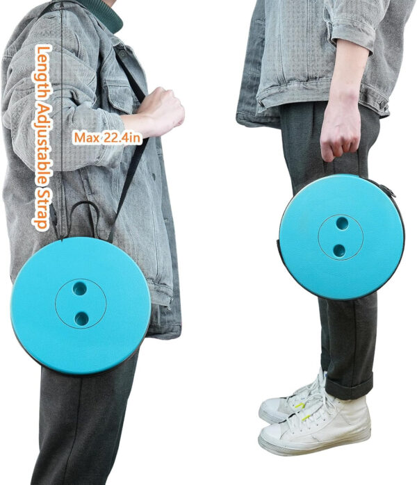 6887db751d3b35f801c9ad8ea258ba0d6ae2252d521c4e66536b2.jpg Boreeman Upgraded Folding Stool Lightweight Yet More Sturdy with Load Capacity 400lbs Portable Collapsible Stool for Camping Fishing Hiking BBQ (Black)