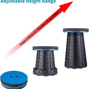 6887db7b35fd481c6d3124d65307f2f635e5af0ac8f5988e6b611.jpg Boreeman Upgraded Folding Stool Lightweight Yet More Sturdy with Load Capacity 400lbs Portable Collapsible Stool for Camping Fishing Hiking BBQ (Black)