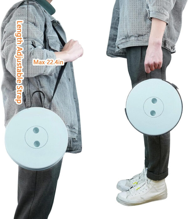 6887db8ea0473844a2afbf95bb7a173eb12750066d4df7dcf1b50.jpg Boreeman Upgraded Folding Stool Lightweight Yet More Sturdy with Load Capacity 400lbs Portable Collapsible Stool for Camping Fishing Hiking BBQ (Black)