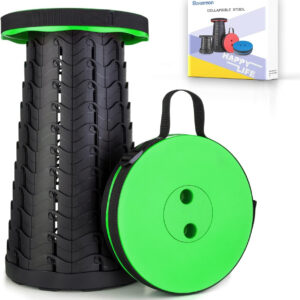 6887db9bd9b7afed1c1d3746a611f7439e79cfbfc96a7dffc5152.jpg Boreeman Upgraded Folding Stool Lightweight Yet More Sturdy with Load Capacity 400lbs Portable Collapsible Stool for Camping Fishing Hiking BBQ (Black)