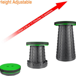 6887dba11c68715b6eaf1a5cc3f40e8e31e90f6057c7c054b310a.jpg Boreeman Upgraded Folding Stool Lightweight Yet More Sturdy with Load Capacity 400lbs Portable Collapsible Stool for Camping Fishing Hiking BBQ (Black)