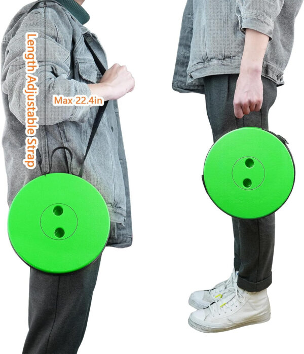 6887dba3a91726878fb694a5ed49e8d92b78793c6eb1cdcc85ca5.jpg Boreeman Upgraded Folding Stool Lightweight Yet More Sturdy with Load Capacity 400lbs Portable Collapsible Stool for Camping Fishing Hiking BBQ (Black)