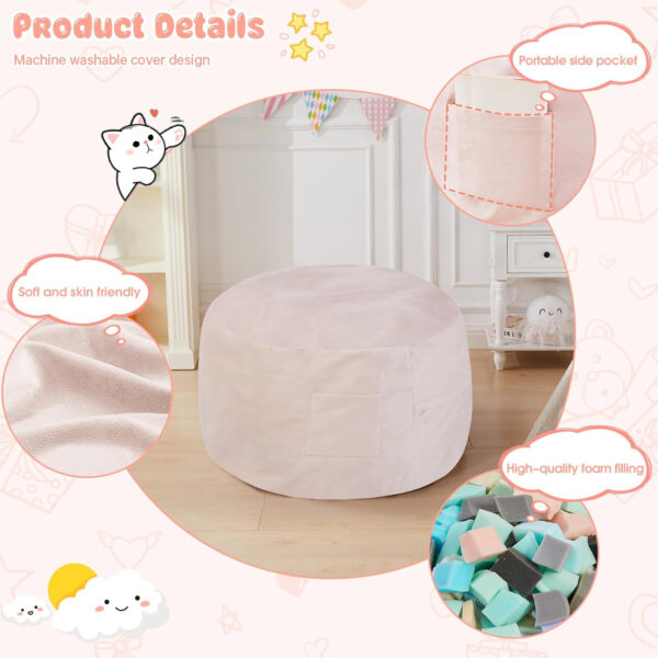 Bean Bag Chairs for Adults - Giant Bean Bag Chair Convertible Bean Bag Bed - Beanbag Chair with Micro Fiber Cover/Furniture Foam Filler - Floor Couch Sofa in Bedroom Dorm Room - Full Charcoal