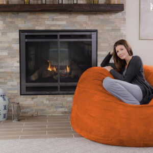 6887e09cb0a0f6b42caca91f38d137ef1a79c8a3d28917e7ed117.jpg Chill Sack Bean Bag Chair - 5' Giant Memory Foam Lounge Chair with Soft Microfiber Cover – Cozy Furniture for Living Room, Dorm, & Kids' Rooms – Comfortable 5 Ft, Microsuede Lounge Sofa, Charcoal