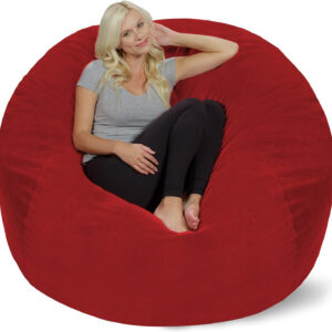 6887e0c2c6d876bc3cd48ca018759bdcb05a9a728bf327e2a8b43.jpg Chill Sack Bean Bag Chair - 5' Giant Memory Foam Lounge Chair with Soft Microfiber Cover – Cozy Furniture for Living Room, Dorm, & Kids' Rooms – Comfortable 5 Ft, Microsuede Lounge Sofa, Charcoal