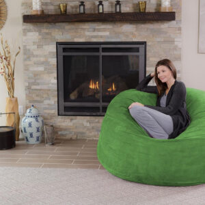 6887e0d3d5a746362283ede43ba893c9ed135def29f609c4505d8.jpg Chill Sack Bean Bag Chair - 5' Giant Memory Foam Lounge Chair with Soft Microfiber Cover – Cozy Furniture for Living Room, Dorm, & Kids' Rooms – Comfortable 5 Ft, Microsuede Lounge Sofa, Charcoal