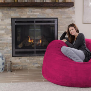 6887e0e030527ca741048a3a0010aecfbfab1f533d785a870b6b0.jpg Chill Sack Bean Bag Chair - 5' Giant Memory Foam Lounge Chair with Soft Microfiber Cover – Cozy Furniture for Living Room, Dorm, & Kids' Rooms – Comfortable 5 Ft, Microsuede Lounge Sofa, Charcoal