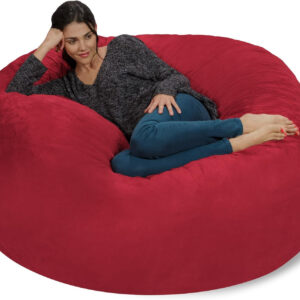 6887e0f58d4a48f7241ab45f6b4dfb659ae8692578d313b5623aa.jpg Chill Sack Bean Bag Chair - 5' Giant Memory Foam Lounge Chair with Soft Microfiber Cover – Cozy Furniture for Living Room, Dorm, & Kids' Rooms – Comfortable 5 Ft, Microsuede Lounge Sofa, Charcoal