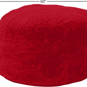 6887e10360ff2e17d83fb8f072ebc6314830cdc54eff2f1502c7b.jpg Chill Sack Bean Bag Chair - 5' Giant Memory Foam Lounge Chair with Soft Microfiber Cover – Cozy Furniture for Living Room, Dorm, & Kids' Rooms – Comfortable 5 Ft, Microsuede Lounge Sofa, Charcoal