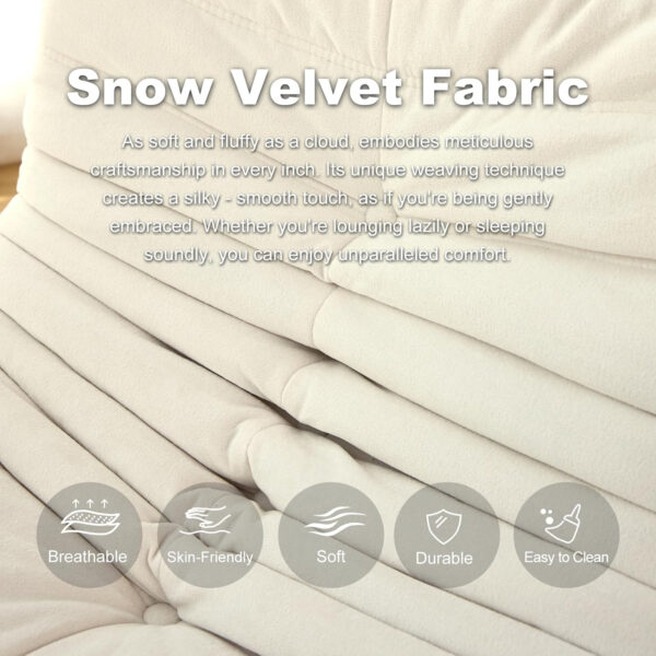 Bean Bag Chair for Adults, Bean Bag Sofa - Adult Size with Soft Waterproof Fabric for Living Room, Apartments, Reading Corner, Gaming, and Movie Venue (DarkOrange)