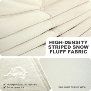 Bean Bag Chair for Adults, Bean Bag Sofa - Adult Size with Soft Waterproof Fabric for Living Room, Apartments, Reading Corner, Gaming, and Movie Venue (DarkOrange)