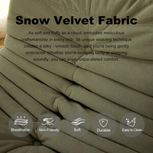 Bean Bag Chair for Adults, Bean Bag Sofa - Adult Size with Soft Waterproof Fabric for Living Room, Apartments, Reading Corner, Gaming, and Movie Venue (DarkOrange)