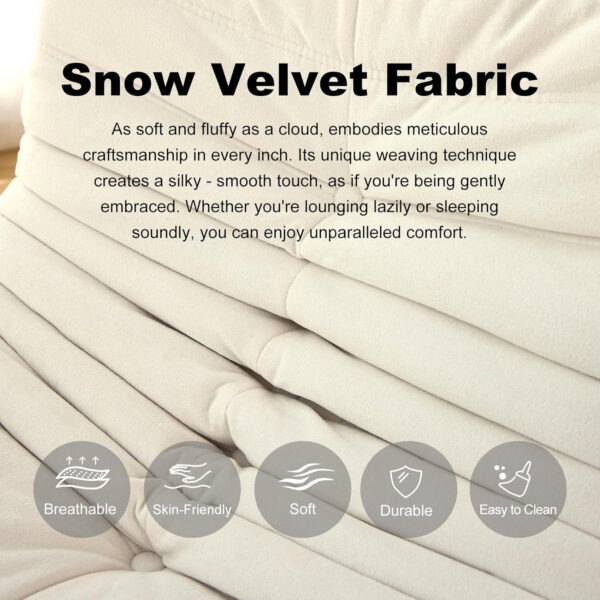 Bean Bag Chair for Adults, Bean Bag Sofa - Adult Size with Soft Waterproof Fabric for Living Room, Apartments, Reading Corner, Gaming, and Movie Venue (DarkOrange)