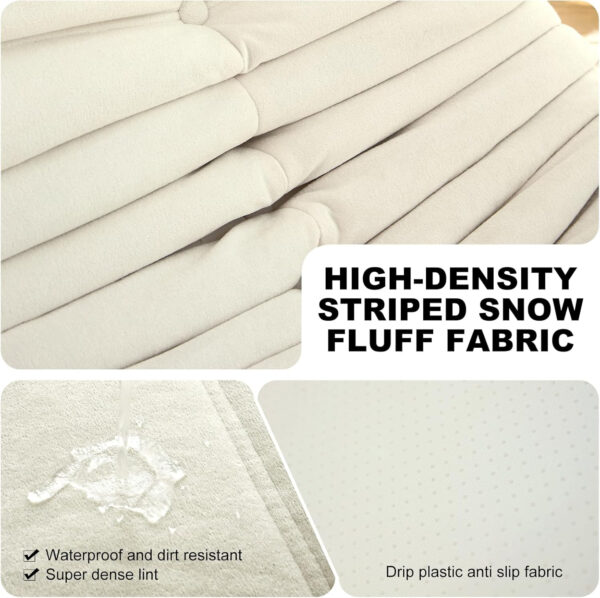 Bean Bag Chair for Adults, Bean Bag Sofa - Adult Size with Soft Waterproof Fabric for Living Room, Apartments, Reading Corner, Gaming, and Movie Venue (DarkOrange)