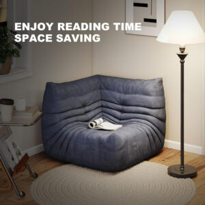 Bean Bag Chair for Adults, Bean Bag Sofa - Adult Size with Soft Waterproof Fabric for Living Room, Apartments, Reading Corner, Gaming, and Movie Venue (DarkOrange)