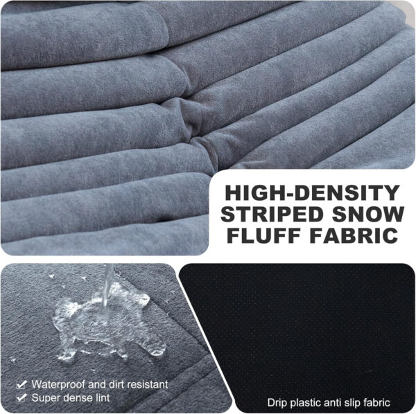 Bean Bag Chair for Adults, Bean Bag Sofa - Adult Size with Soft Waterproof Fabric for Living Room, Apartments, Reading Corner, Gaming, and Movie Venue (DarkOrange)