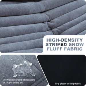 Bean Bag Chair for Adults, Bean Bag Sofa - Adult Size with Soft Waterproof Fabric for Living Room, Apartments, Reading Corner, Gaming, and Movie Venue (DarkOrange)