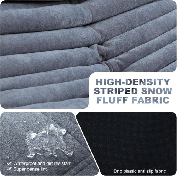 Bean Bag Chair for Adults, Bean Bag Sofa - Adult Size with Soft Waterproof Fabric for Living Room, Apartments, Reading Corner, Gaming, and Movie Venue (DarkOrange)