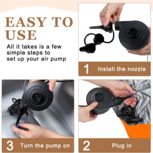 6 Pcs Bean Bag Chairs for Adults Inflatable Chairs with Electric Air Pump,Blow up Couch Folding Portable Inflatable Couch Lazy Sofa for Reading Living Room Camping (Colorful)