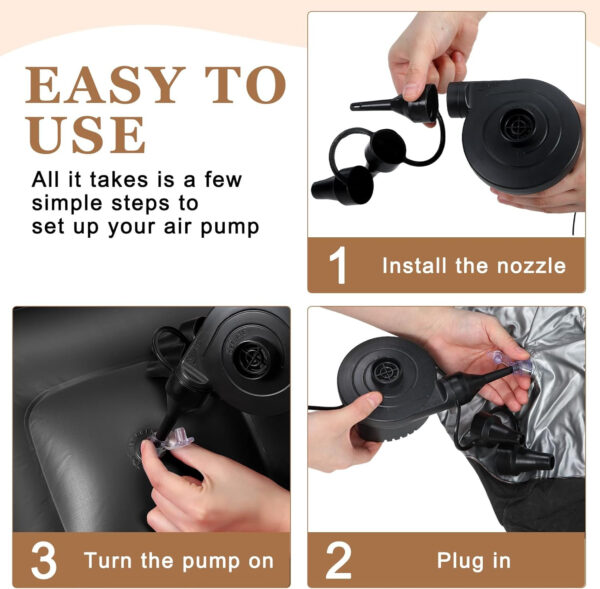 6 Pcs Bean Bag Chairs for Adults Inflatable Chairs with Electric Air Pump,Blow up Couch Folding Portable Inflatable Couch Lazy Sofa for Reading Living Room Camping (Colorful)