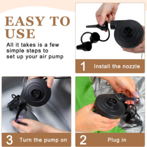 6 Pcs Bean Bag Chairs for Adults Inflatable Chairs with Electric Air Pump,Blow up Couch Folding Portable Inflatable Couch Lazy Sofa for Reading Living Room Camping (Colorful)