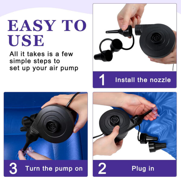 6 Pcs Bean Bag Chairs for Adults Inflatable Chairs with Electric Air Pump,Blow up Couch Folding Portable Inflatable Couch Lazy Sofa for Reading Living Room Camping (Colorful)